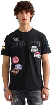 Replay Polo Shirt Lange Mouw RELAXED + TASCHINO + CATENELLA M13MA .000.7242KW