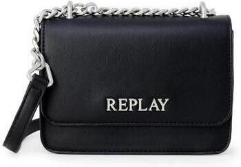 Replay Zwarte schoudertas met clipsluiting Black Dames - Foto 2