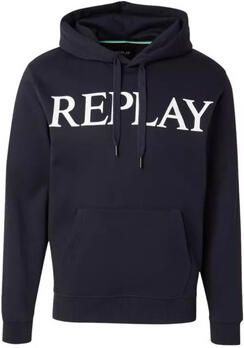 Replay Hoodie met Stijl Blue Heren