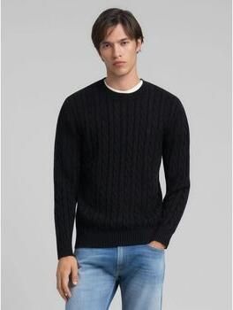 Replay Gebreide pullover met kabelpatroon