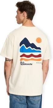 Revolution T-shirt Printed T-Shirt 1459 TER Off White Melange