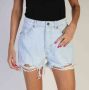 Richmond Dames Korte Broek van Katoen voor Lente Zomer Blue Dames - Thumbnail 1
