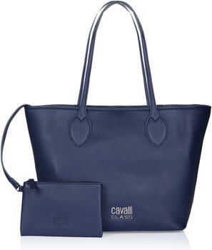 Cavalli Class Magnetische schoudertas met verwijderbare zak Blue Dames