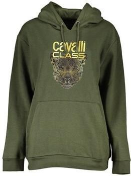 Cavalli Class Groene Katoenen Hoodie Sweatshirt met Logo Green Dames