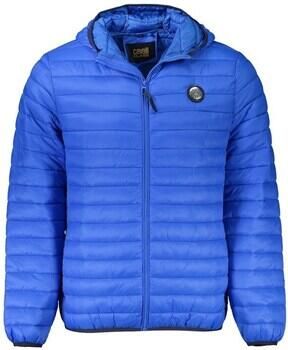 Cavalli Class Blauwe Gewatteerde Hoodie met Zakken Blue Heren