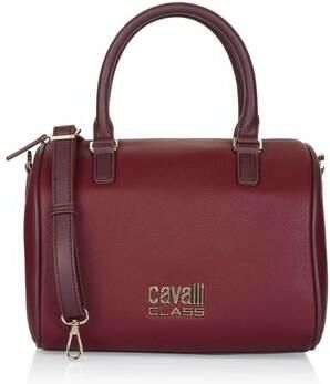 Cavalli Class Stijlvolle Polyurethaan Handtas met Ritssluiting Red Dames