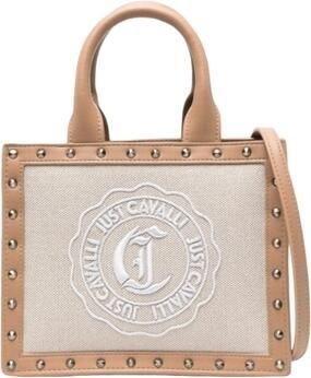Just Cavalli Witte Handtas Borsa Beige Dames