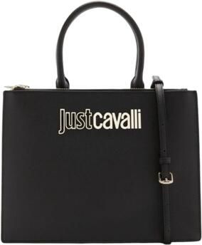 Just Cavalli Metalen Lettering Dames Tas Range Black Dames - Foto 5