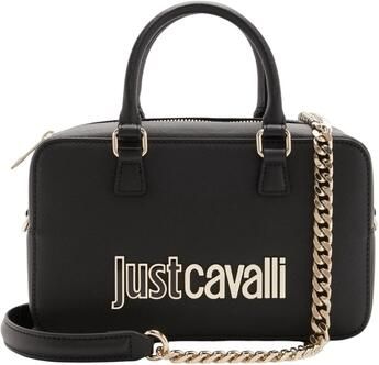 Just Cavalli Zwarte schoudertas met tweekleurig logo Black Dames - Foto 5