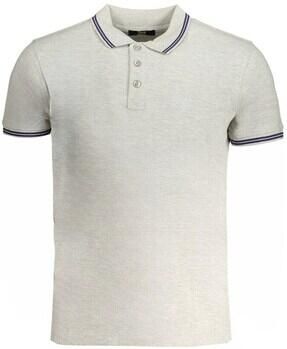 Cavalli Class Grijs Katoenen Poloshirt met korte mouwen Gray Heren
