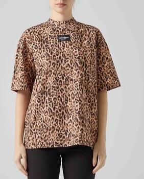 Roberto Cavalli T-shirt Korte Mouw 79PAHE08T-SHIRTLEOPARDOELOGOJUSTCAVALLI