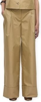 ROUGE EDIT wide leg high waist broek camel - Foto 3