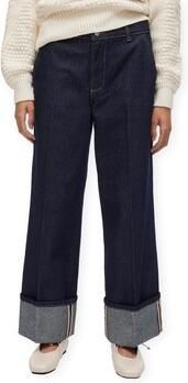 Rouge Edit Flared Bootcut Martine RW Jeans Dark Medium Blue Denim