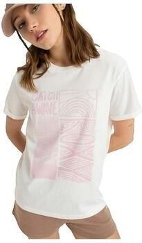 Roxy T-shirt Korte Mouw T-shirt Oceanregular Poster blanc