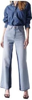 Salsa Push in Wide Leg Jeans met geheime glamour Blue Dames