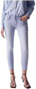 Salsa Push Up Wonder Skinny Cropped Jeans Blue Dames