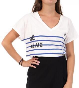Sans marque T-shirt Tema Stripes Be Alive