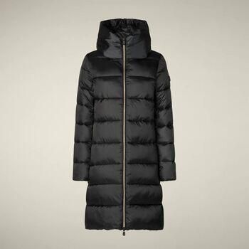 SAVE THE DUCK Gewatteerde lange jas met opstaande kraag model 'LYSA'