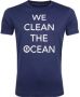 Save The Duck T-shirt Navy Stretch Tekst - Thumbnail 1