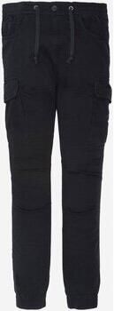 Schott NYC Cargo Stretch Multipocket Broek Black Heren