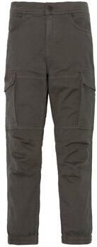 Schott NYC Stretch katoenen stadbroek Taps toelopend Gray Heren