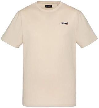 Schott T-shirt Korte Mouw EMB