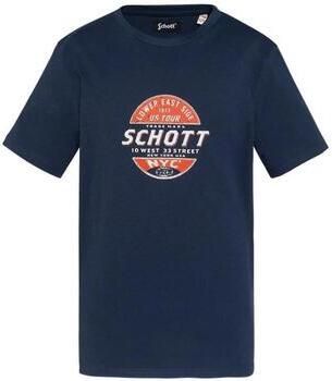 Schott T-shirt Korte Mouw