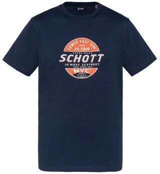 Schott T-shirt Korte Mouw