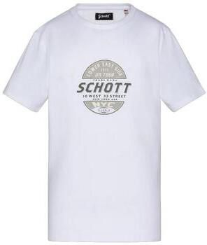 Schott T-shirt Korte Mouw