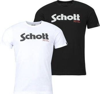 Schott T-shirt Korte Mouw TS PK LOGO