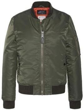 Schott NYC Logo Geborduurde Bomberjack Green Heren