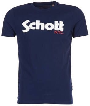 Schott T shirt Korte Mouw LOGO