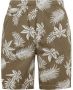 SCOTCH & SODA Heren Broeken Seasonal Relaxed Straight Printed Poplin Bermuda Khaki - Thumbnail 2