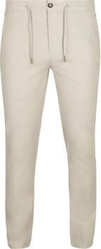 Scotch & Soda Tapered fit stoffen broek met tunnelkoord model 'Warren' - Foto 5