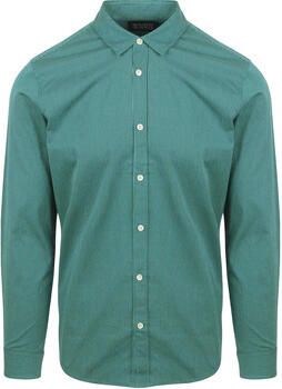 Scotch & Soda Overhemd Lange Mouw Scotch & Soda Overhemd Essential Poplin Stripe Groen