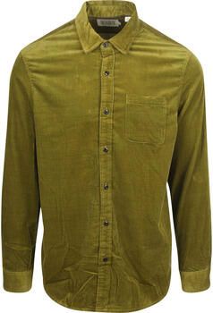 Scotch & Soda Overhemd Lange Mouw Scotch & Soda Solid Corduroy Overhemd Groen