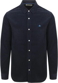 Scotch & Soda Overhemd Lange Mouw Scotch & Soda Solid Corduroy Overhemd Zwart