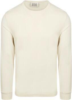 Scotch & Soda Sweater Scotch & Soda Longsleeve Waffle T-Shirt Ecru