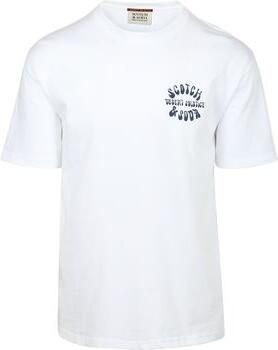 Scotch & Soda T-shirt Korte Mouw Scotch & Soda Scotch Soda T-Shirt Backprint Wit - Foto 4
