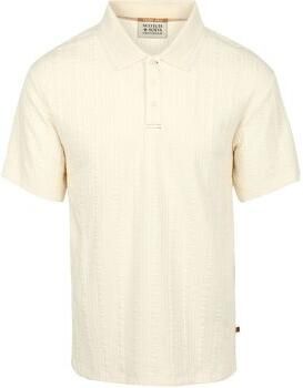 Scotch & Soda T-shirt Scotch & Soda Knitted Polo Structured Ecru