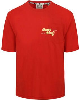 Scotch & Soda T-shirt Scotch & Soda Scotch Soda T-Shirt Artwork Rood