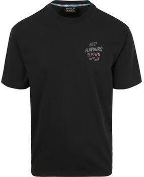 Scotch & Soda T-shirt Scotch & Soda Scotch Soda T-Shirt Artwork Zwart