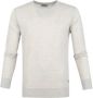 Scotch & Soda fijngebreide trui van merinowol grey melange - Thumbnail 2