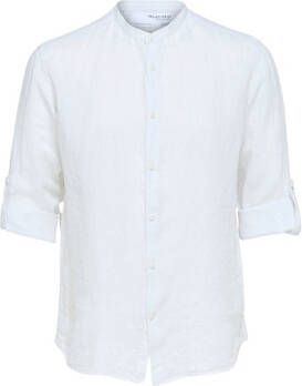 Selected Overhemd Lange Mouw Regkylian-Linen Bright White