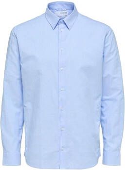 Selected Overhemd Lange Mouw Regnew-Linen Cashmere Blue