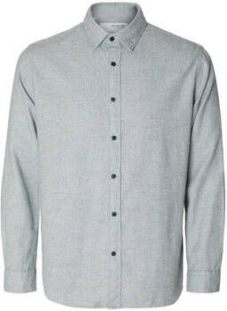Selected Overhemd Lange Mouw Regowen-Twist L S Grey Asphalt