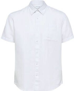 Selected Overhemd Lange Mouw Regrick-Linen Bright White