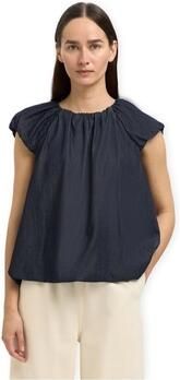 Selected Blouse W Frillo Top Dark Blue Denim