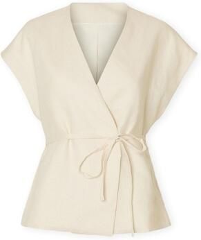 Selected Blouse W Top Lia Linen Birch