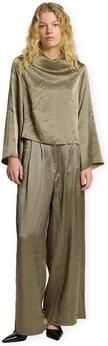 SELECTED FEMME wide leg high waist pantalon kaki - Foto 3